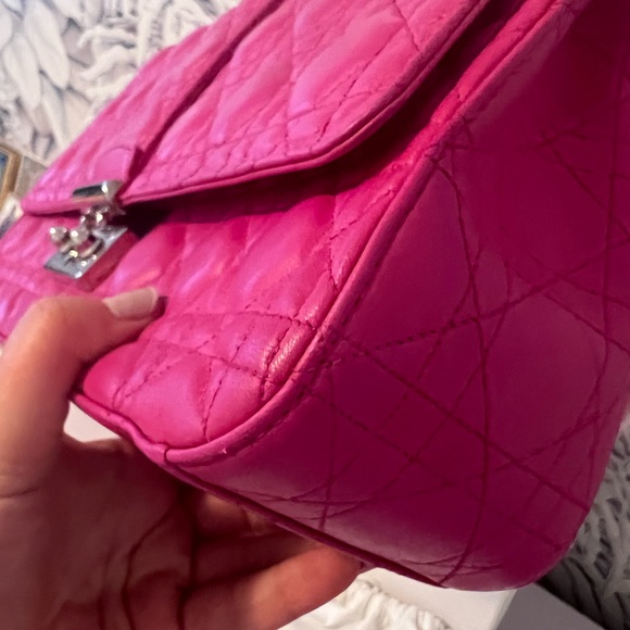 Christian Dior Fuchsia Cannage Quilted Lambskin Leather Miss Dior - Picture 11 of 15